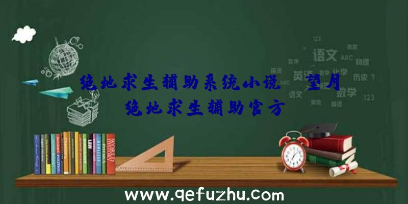 「绝地求生辅助系统小说」|望月绝地求生辅助官方